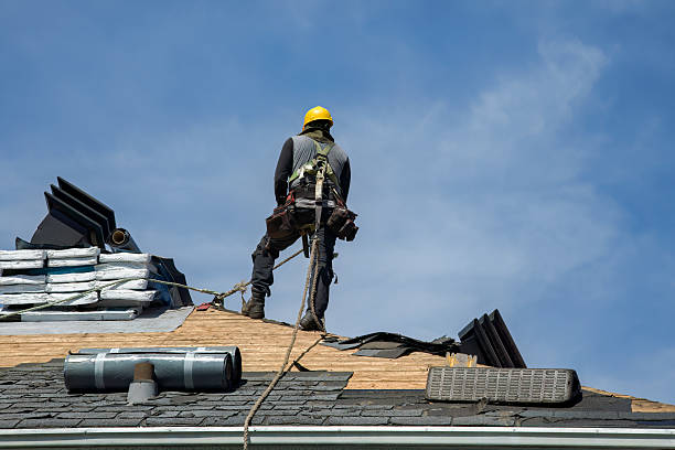 Professional Roof Replacement technician working in Evansville, MN